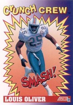 Louis Oliver Miami Dolphins 1991 Score NFL Crunch Crew #652